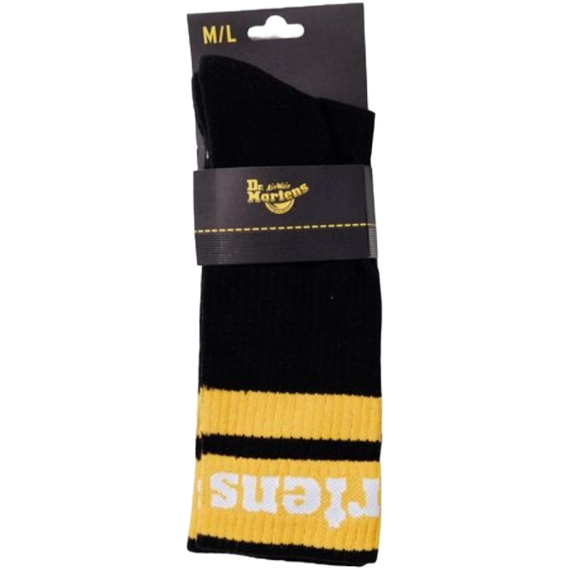 Dr. Martens Black Cotton Sock - Timeless Luxury Footwear Essential