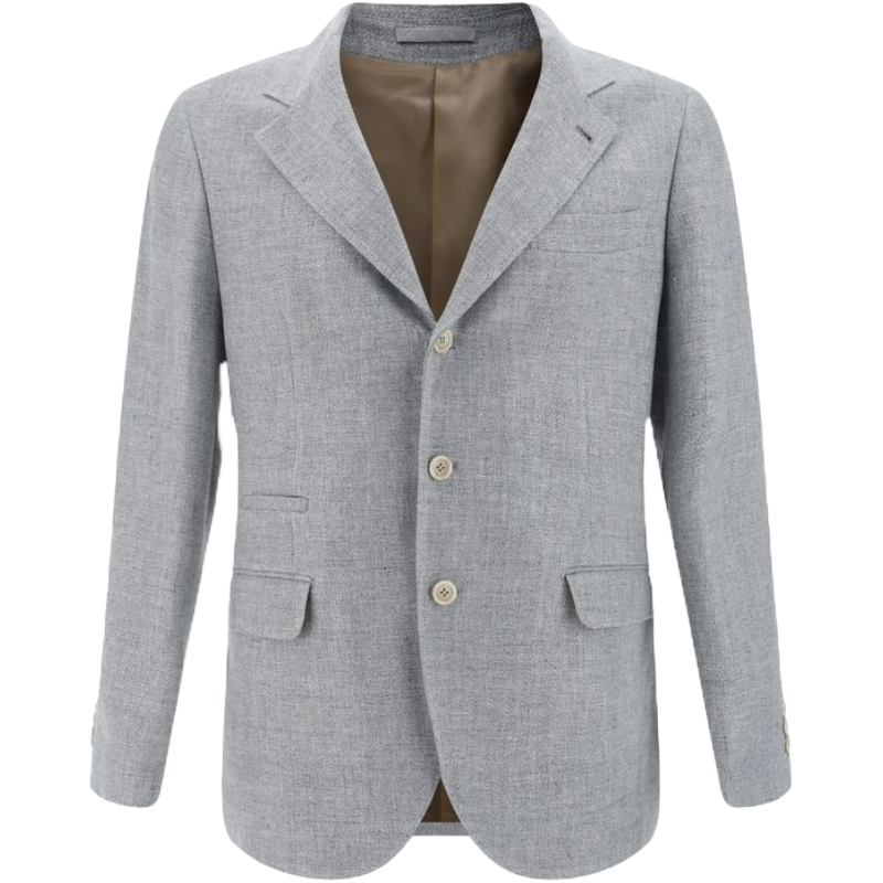 Brunello Cucinelli Beige Linen Blazer in Exquisite Linen Elegance