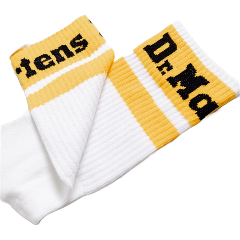 Dr. Martens White Cotton Sock - Elevate Your Style