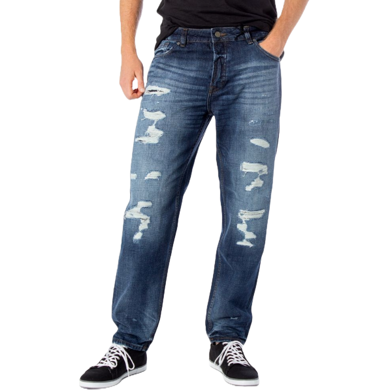 Only & Sons Blue Cotton Jeans for Effortless Elegance