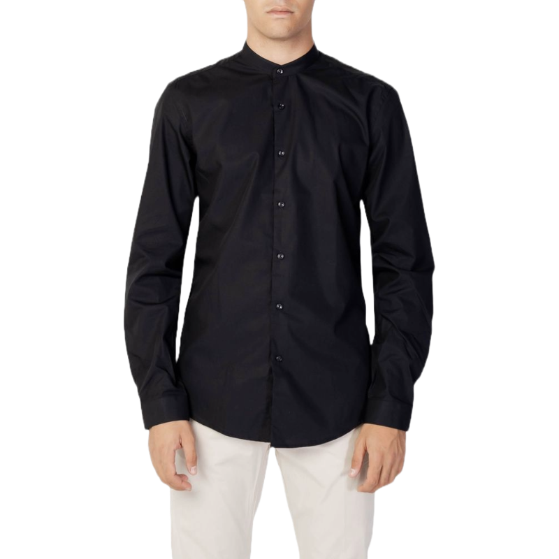 Antony Morato Black Cotton Shirt for Timeless Elegance