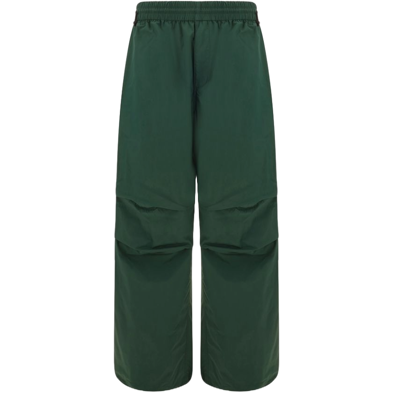 Burberry Green Cotton Cargo Pants for Contemporary Elegance