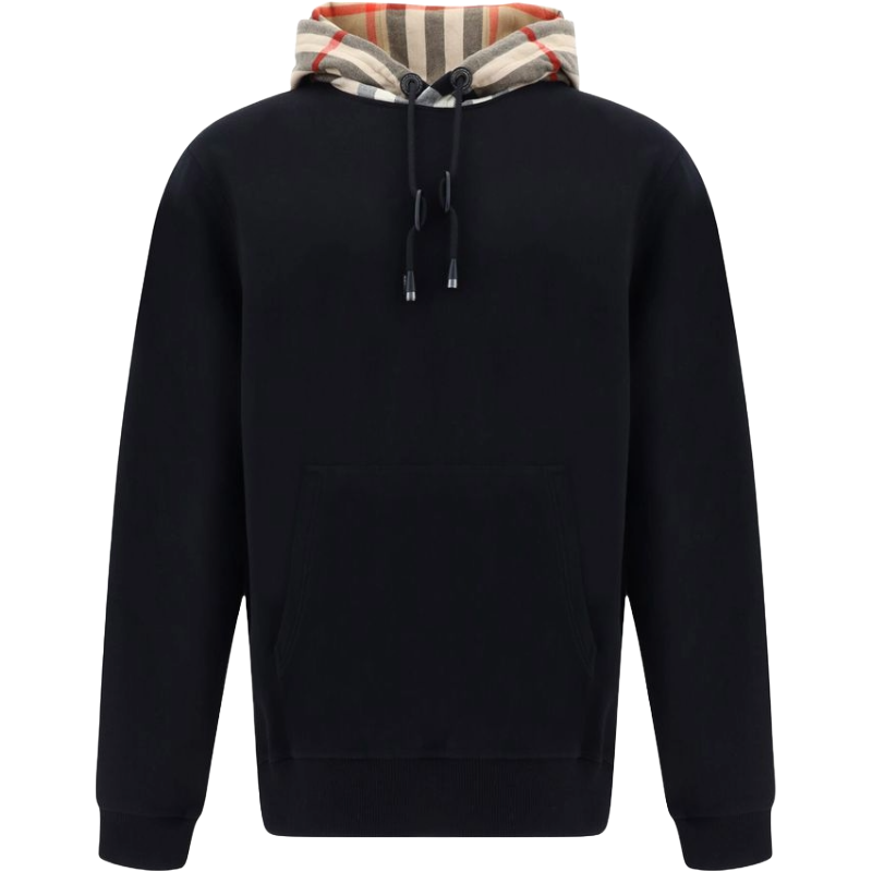 Burberry Black Cotton Oversize Samuel Hoodie Luxe Edition
