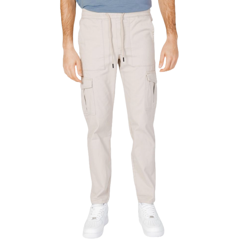 Only & Sons Beige Cotton Cargo Pants for Effortless Elegance