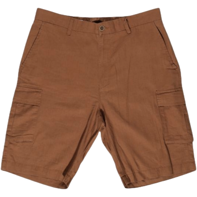 Hamaki-Ho Brown Linen Shorts - Effortless Sophistication