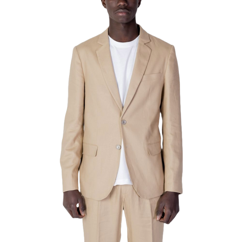 Antony Morato Beige Linen Suit for Effortless Elegance and Versatility