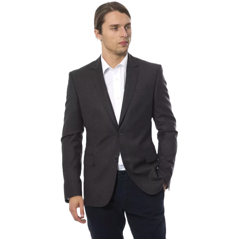 Verri Grey Wool Formal Blazer with Tailored Fit