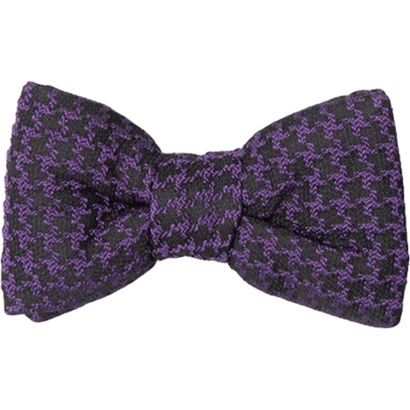 Tom Ford Purple & Black Silk Bowtie for Elegant Occasions