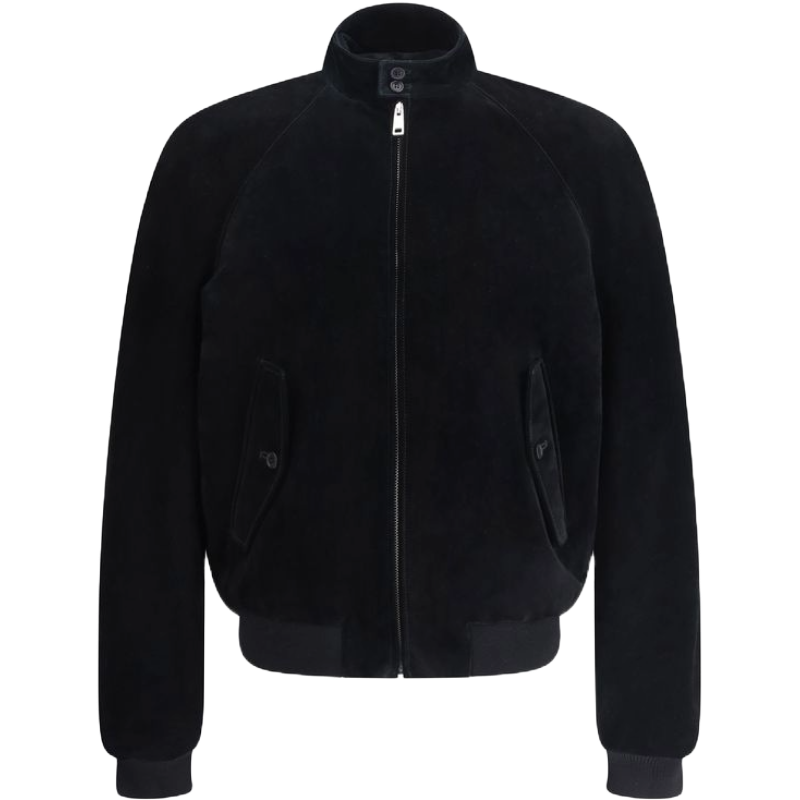 Prada Cream Luxurious Suede Bomber Jacket