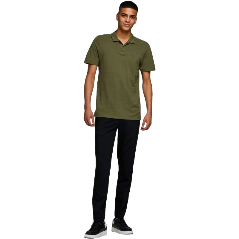 Jack & Jones Green Cotton Polo Shirt for Effortless Elegance