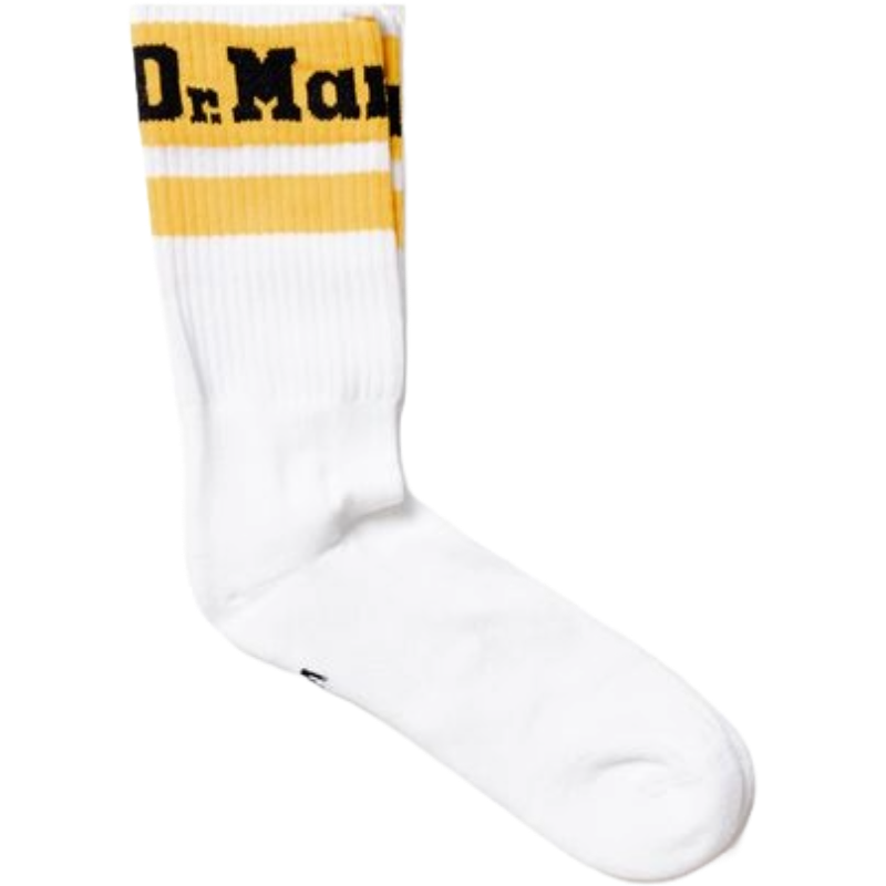 Dr. Martens White Cotton Sock - Elevate Your Style