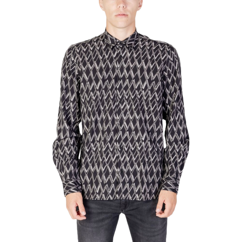 Antony Morato Black Cotton Shirt for Timeless Elegance