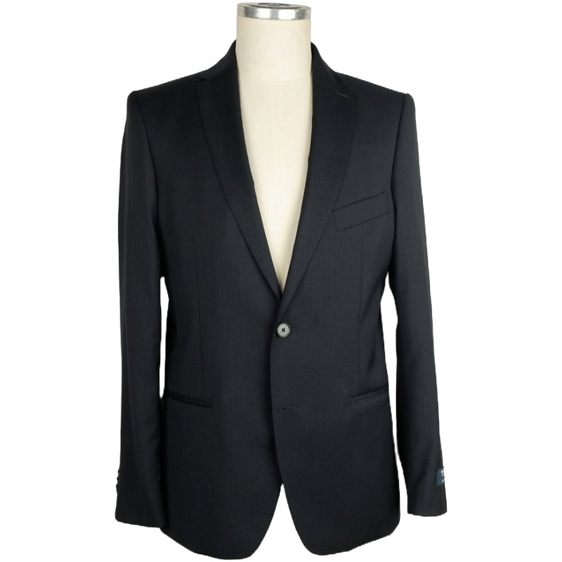 Milano Black Wool Suit - Timeless Elegance Redefined