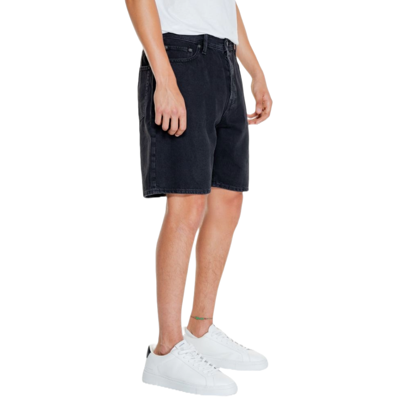 Jack & Jones Black Cotton Shorts for Effortless Elegance