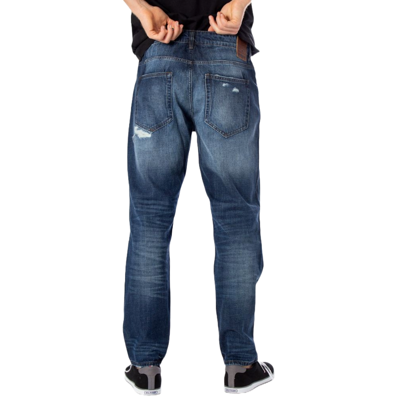 Only & Sons Blue Cotton Jeans for Effortless Elegance