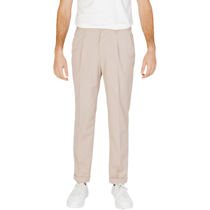 Antony Morato Beige Cotton Trousers for Elevated Sophistication