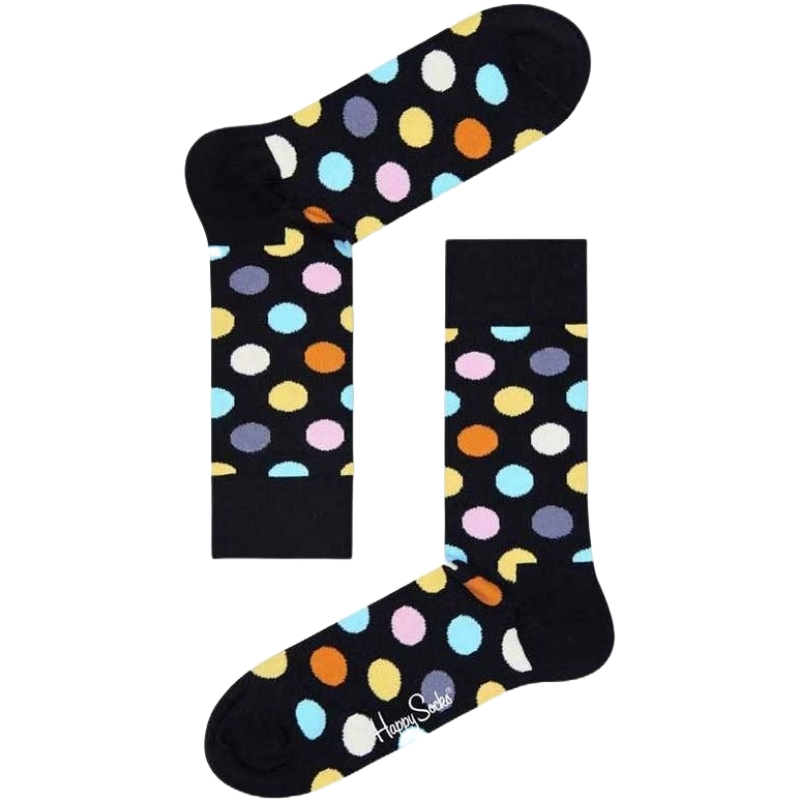 Happy Socks Black Cotton Sock for Elevated Everyday Style