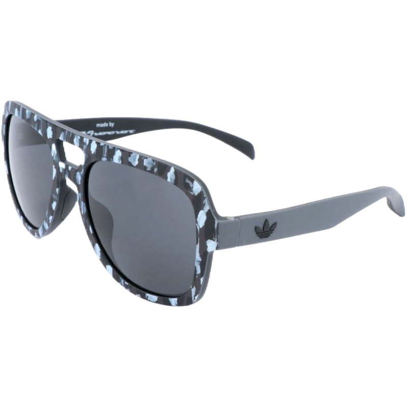 Adidas Black Acetate Sunglasses with Striking Red Lenses