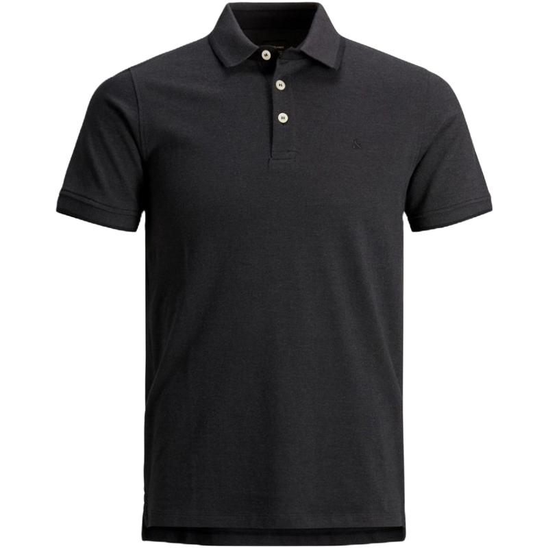 Jack & Jones Grey Cotton Polo Shirt for Effortless Elegance