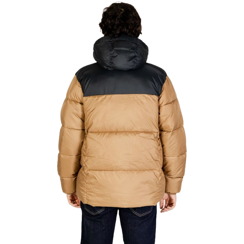 Columbia Beige Nylon Buffer Jacket for Elevated Winter Style