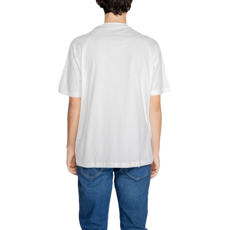 Armani Exchange White Cotton T-Shirt in Timeless Elegance