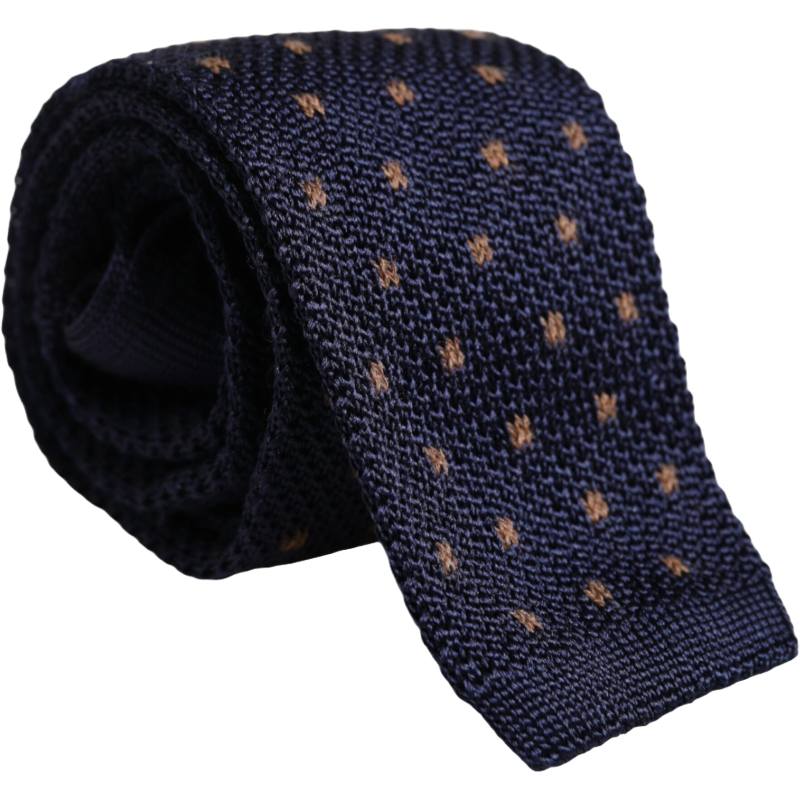 Dolce & Gabbana Blue Polka Dot Silk Adjustable Necktie Tie