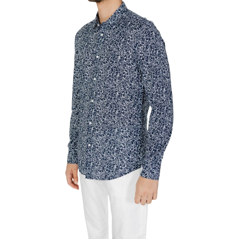 Antony Morato Blue Cotton Shirt for Elevated Style