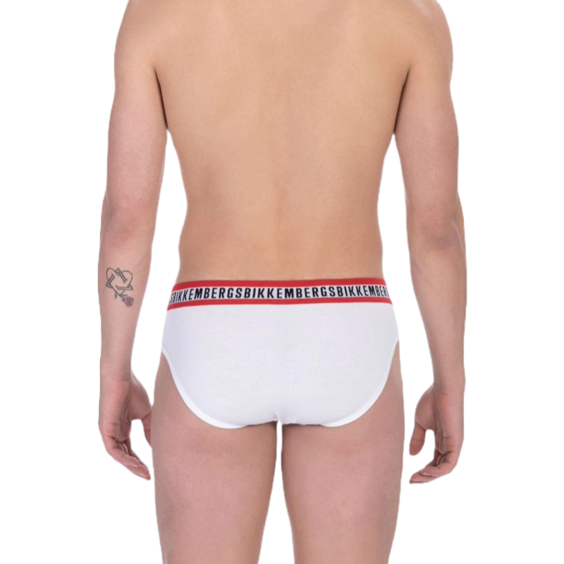 Bikkembergs White Cotton Brief for Elevated Essentials