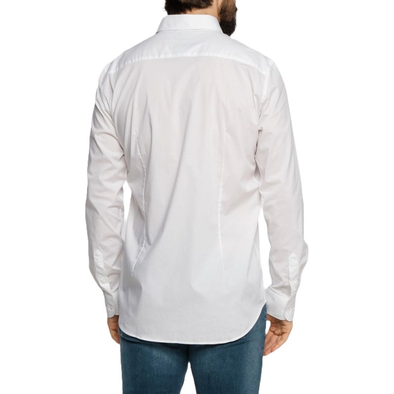 Aeronautica Militare White Cotton Shirt for Timeless Elegance