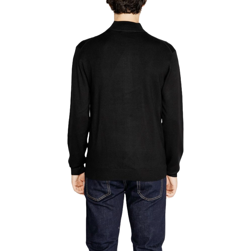 Hamaki-Ho Black Viscose Cardigan for Effortless Elegance
