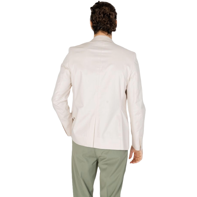 Burberry Cream Cotton Blazer for Timeless Sophistication