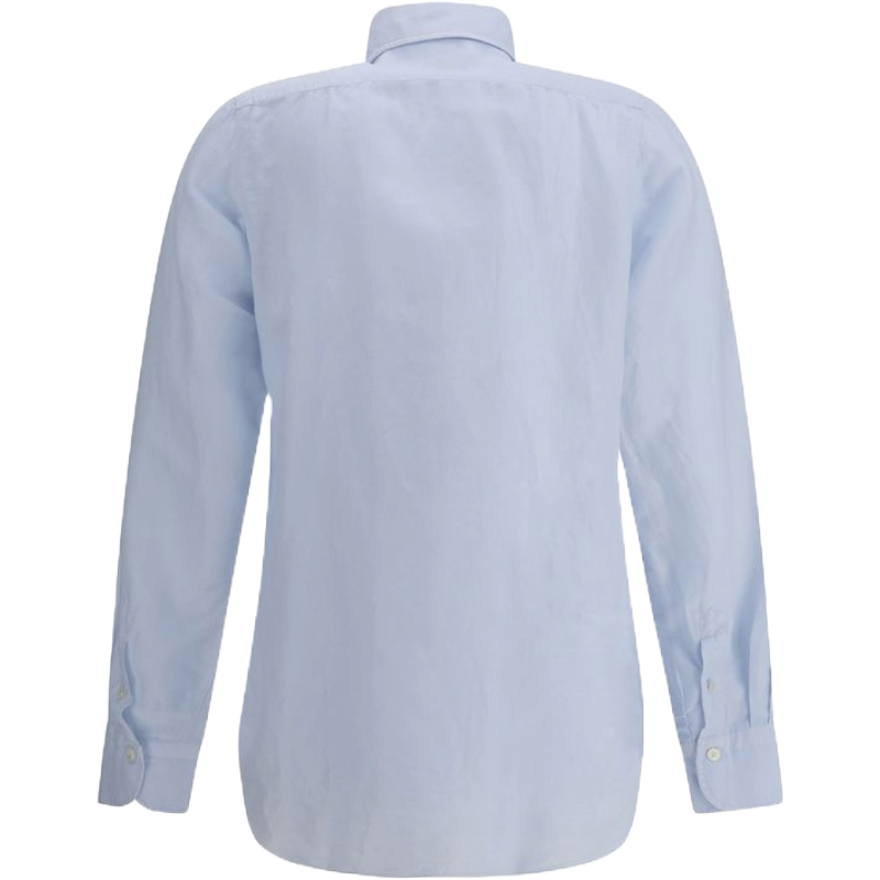 Finamore White Premium Linen Zante Shirt for Effortless Elegance