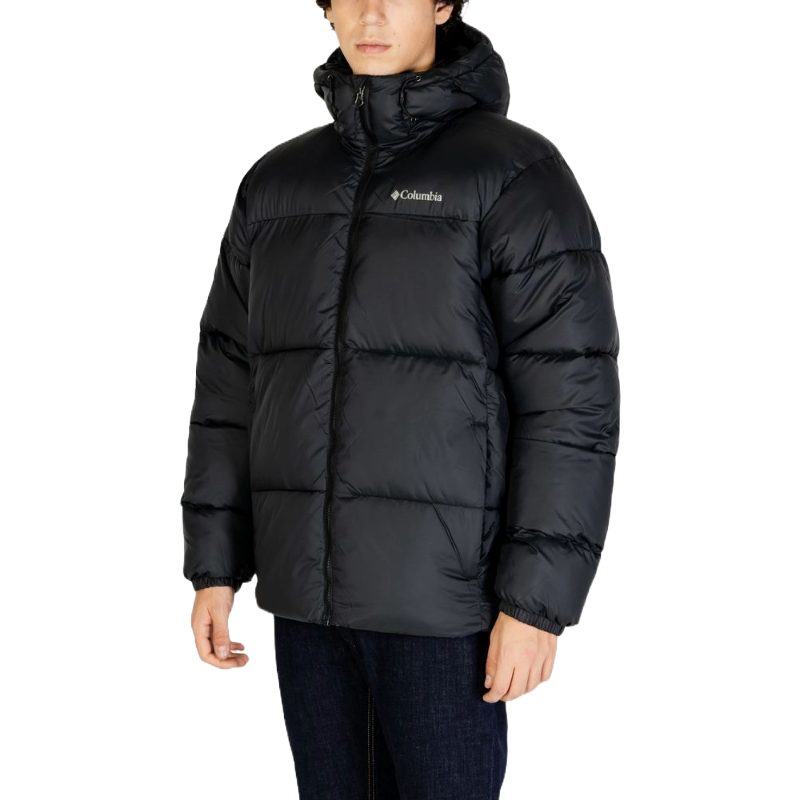 Columbia Black Nylon Puffer Jacket for Elevated Winter Style