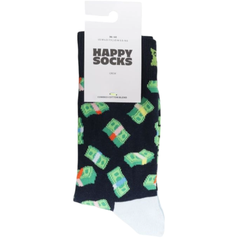 Happy Socks Navy Blue Cotton Sock for Elevated Style