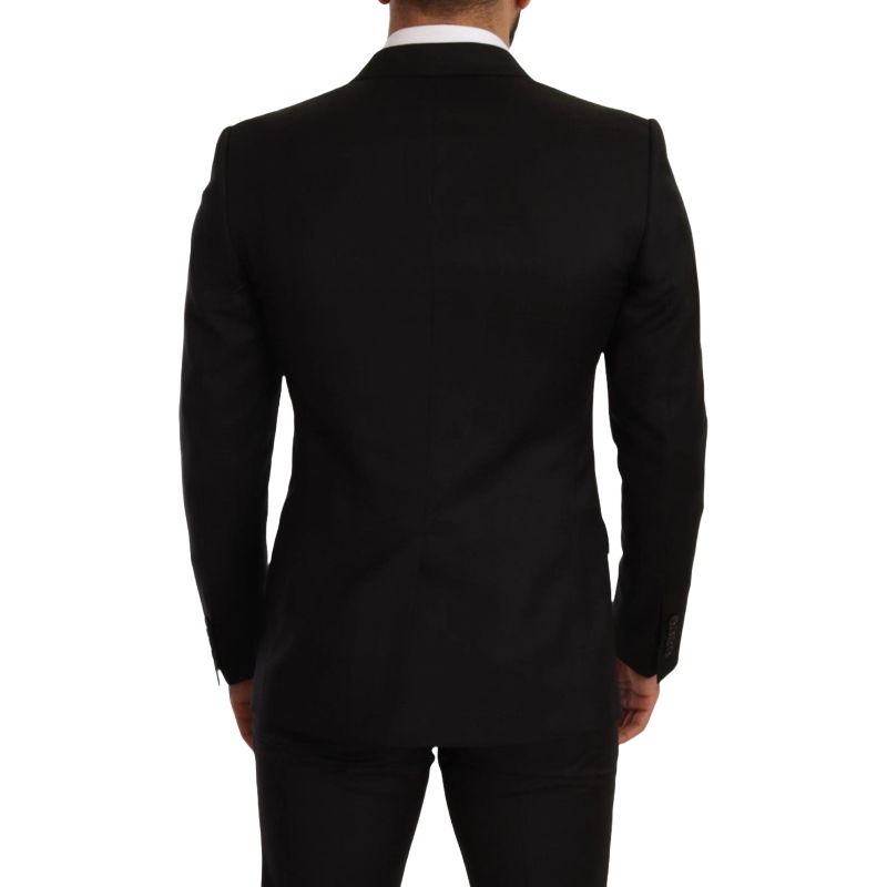 Dolce & Gabbana Charcoal Wool Elegant Slim Fit Suit