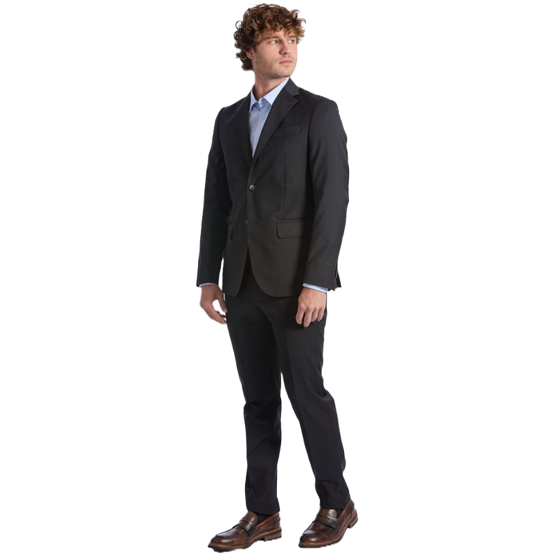 Baldinini Grey Premium Wool Suit Tailored for Timeless Elegance