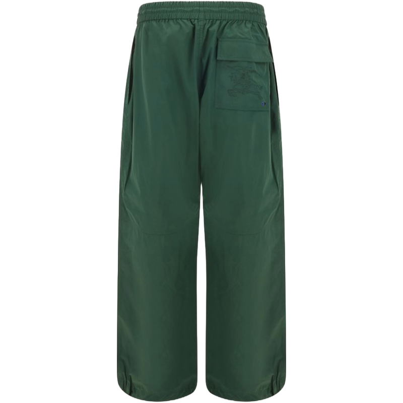Burberry Green Cotton Cargo Pants for Contemporary Elegance