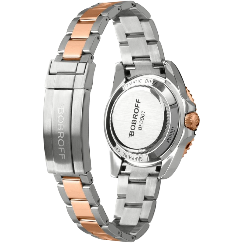 Bobroff Silver Stainless Steel Watch - Timeless Elegance