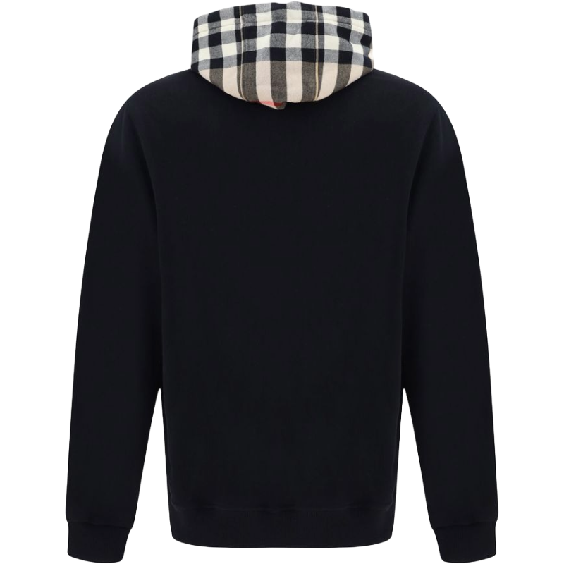 Burberry Black Cotton Oversize Samuel Hoodie Luxe Edition