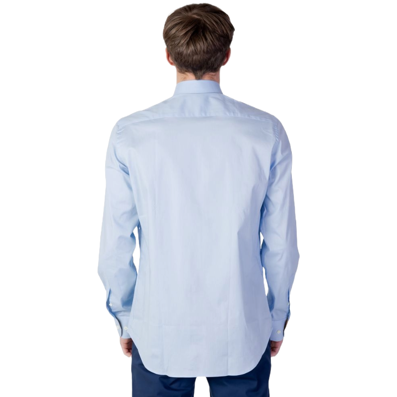 Alviero Martini Blue Cotton Shirt for Effortless Elegance
