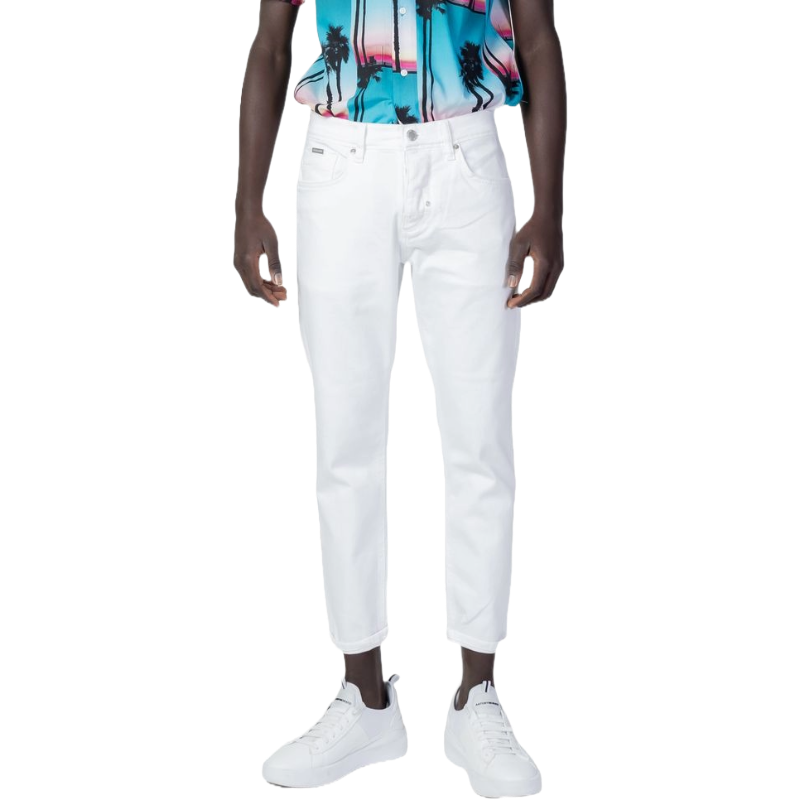 Antony Morato White Cotton Jeans for Distinctive Style