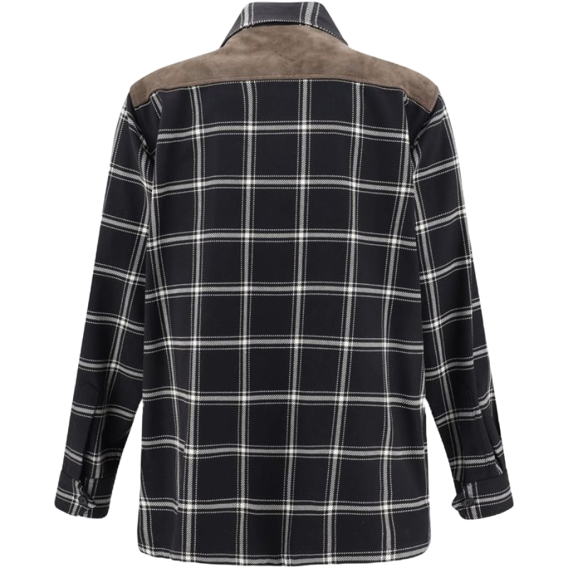 Alexander McQueen Grey Cotton Plaid Shirt for Timeless Sophistication