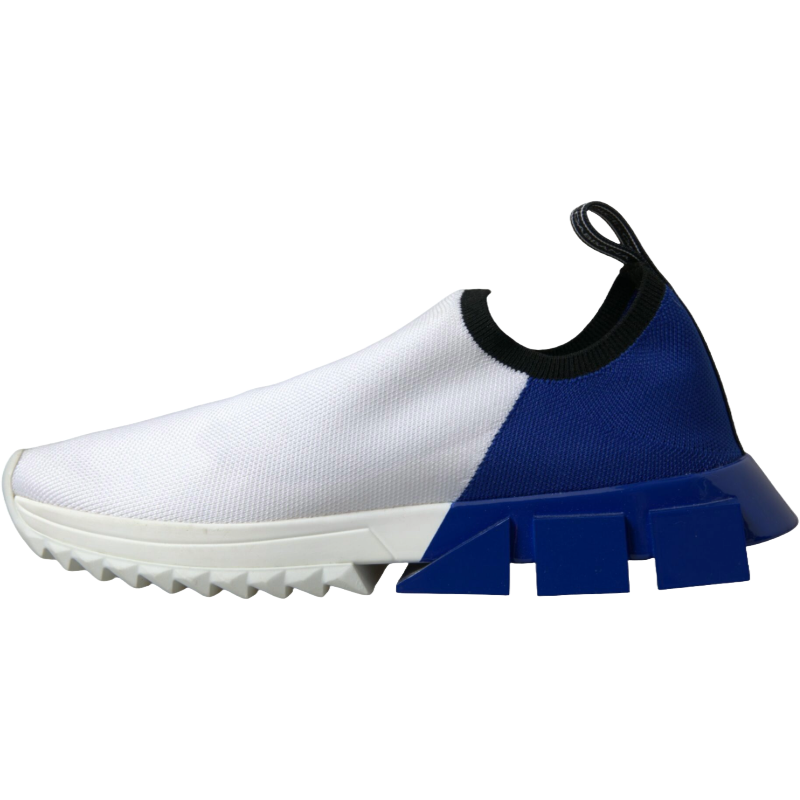 Dolce & Gabbana Blue Fabric Chic Low Top Sorrento Sneakers