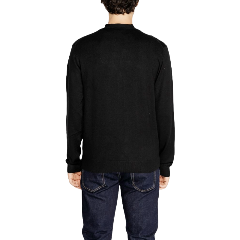 Hamaki-Ho Black Viscose Cardigan for Effortless Elegance