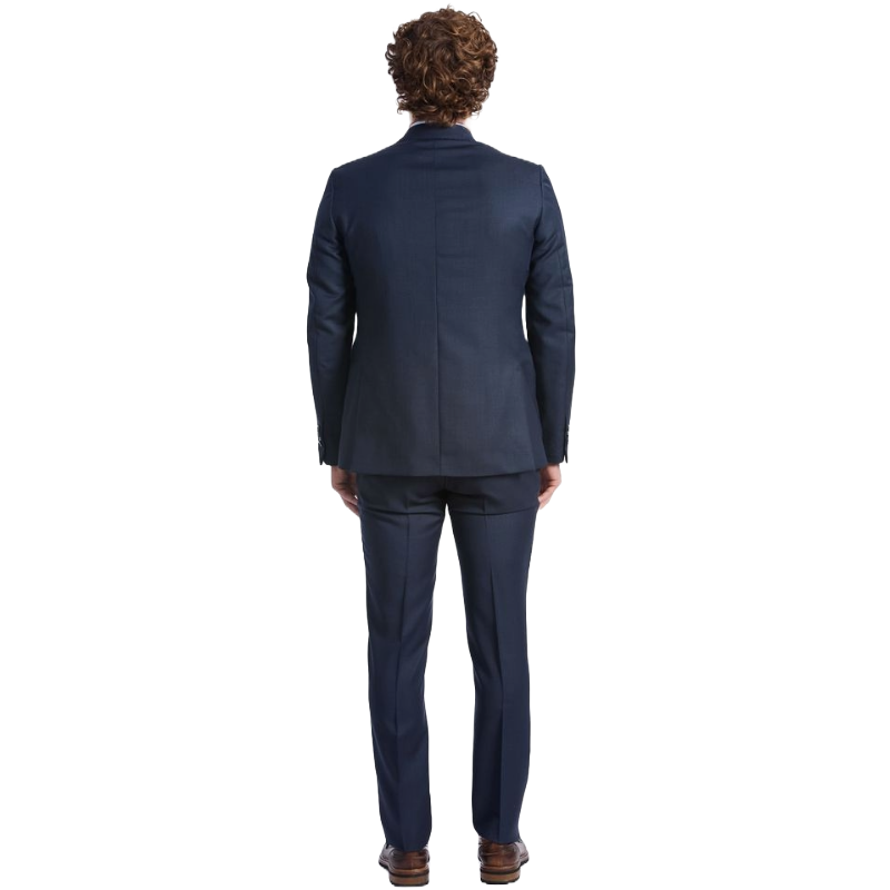 Canali Blue Wool Suit – Premium Wool Blue Shade Suit – Modern Elegance Redefined