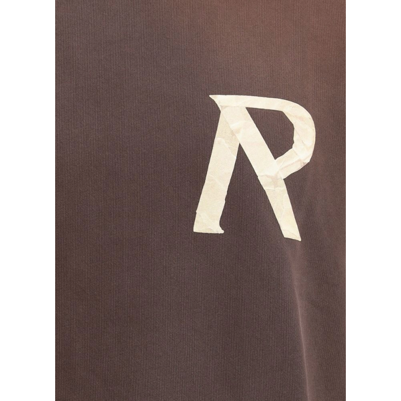 Represent Black Cotton Hoodie with Tape Effect for Elevated Streetwear