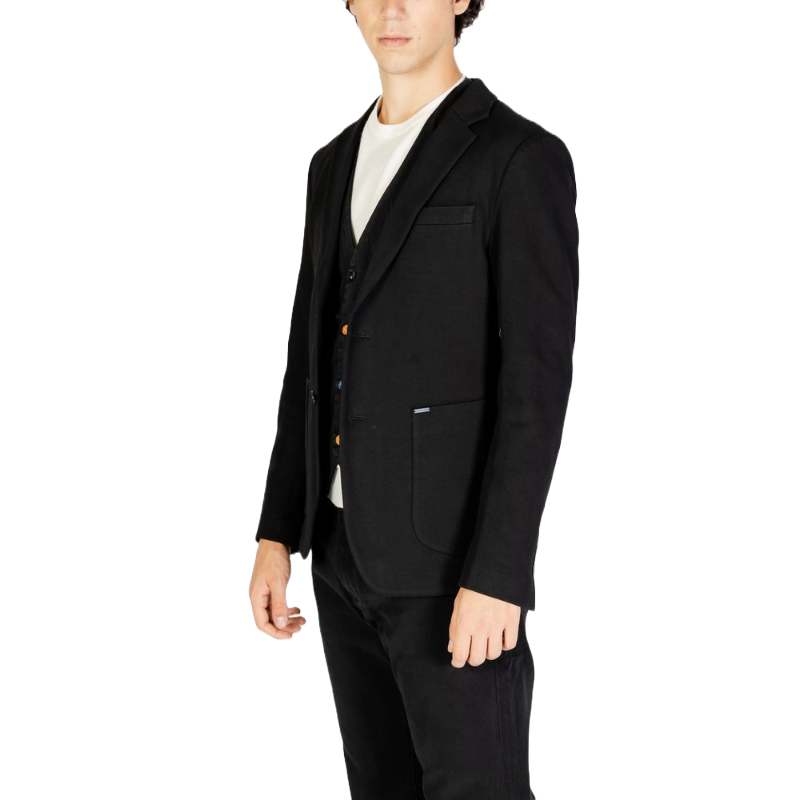 Paul Smith Black Cotton Blazer for Effortless Elegance