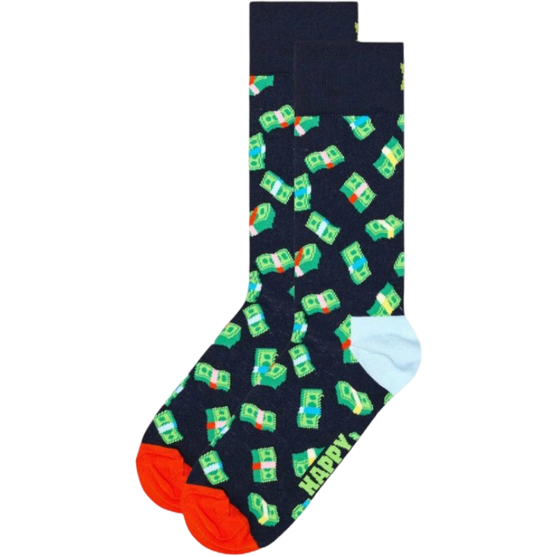 Happy Socks Navy Blue Cotton Sock for Elevated Style
