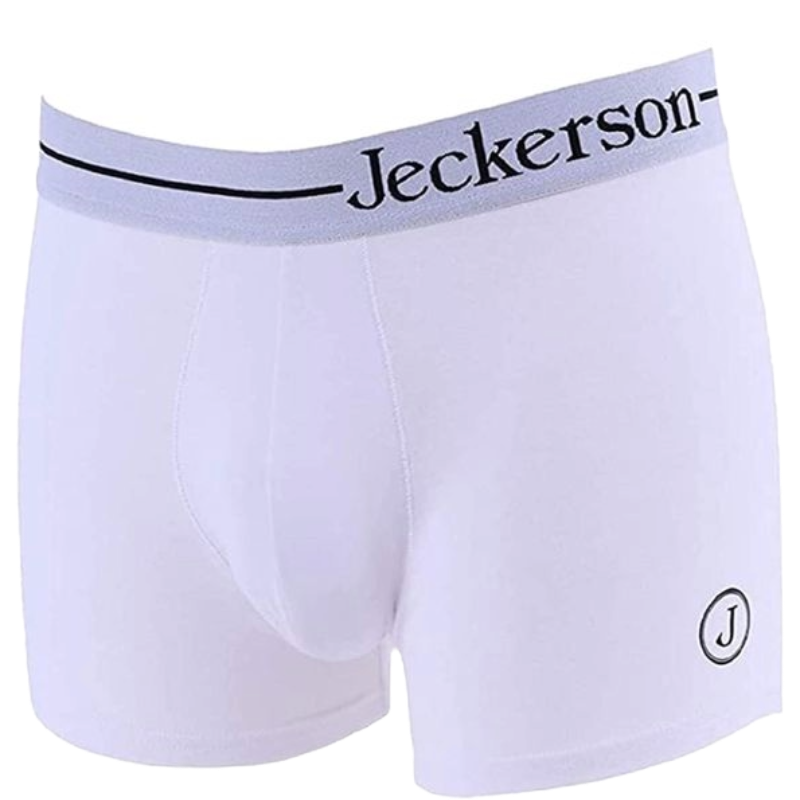 Jeckerson White Cotton Boxer - Luxurious Everyday Essential