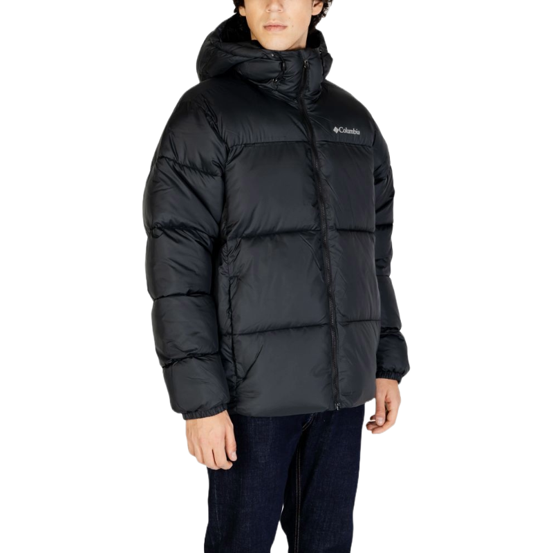 Columbia Black Nylon Puffer Jacket for Elevated Winter Style